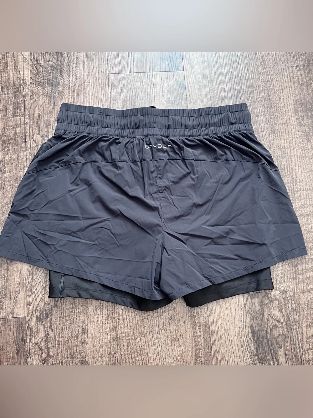 SPYDER Men's Black Performance 2-in-1 Running Shorts Size Small